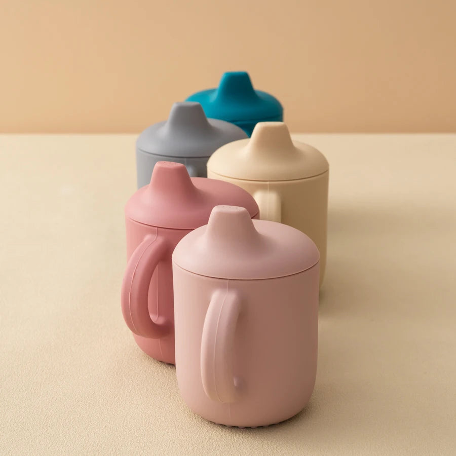 2-in-1 Silicone Baby Cup – Straw & Snack Cup with Handles for Easy Feeding