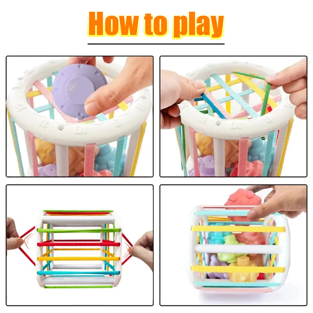 Montessori Baby Sensory Sorting Toy – Educational Colour Blocks for 12–36 Months