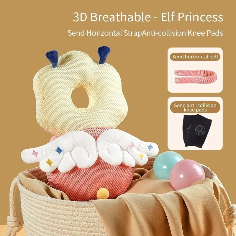 Baby Head Protection Pillow – Soft Anti-Fall Cushion for Newborn Safety