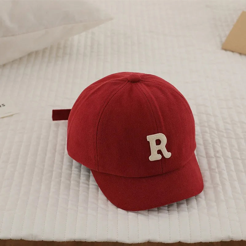 Embroidered Korean Baby Baseball Cap – Adjustable Cotton Summer Hat for 5M–3Y