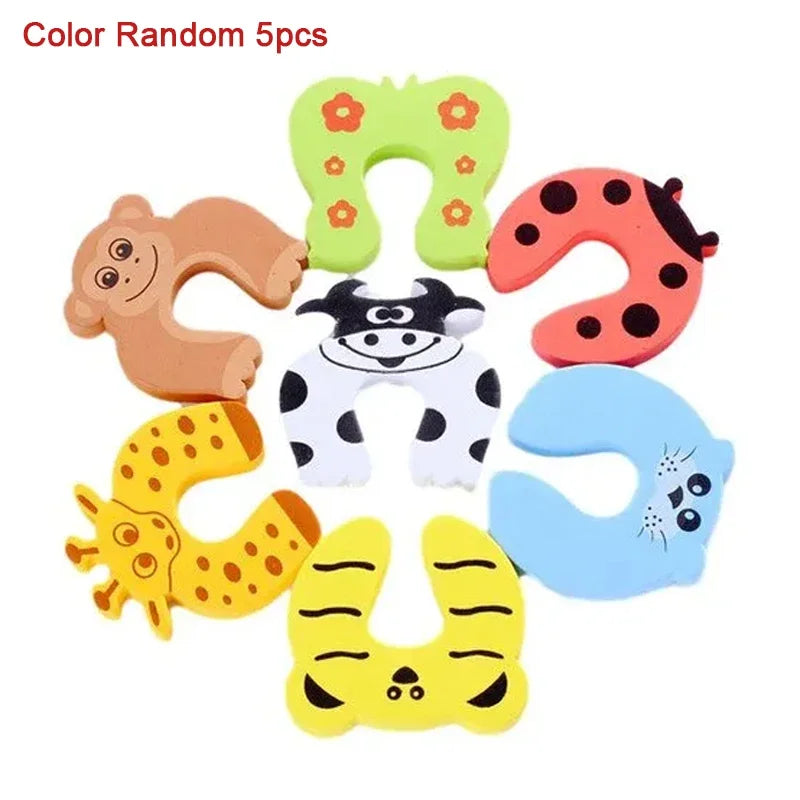 2/5pcs Baby Safety Door Stopper Finger Protector – Anti-Pinch Lock for Newborns & Toddlers