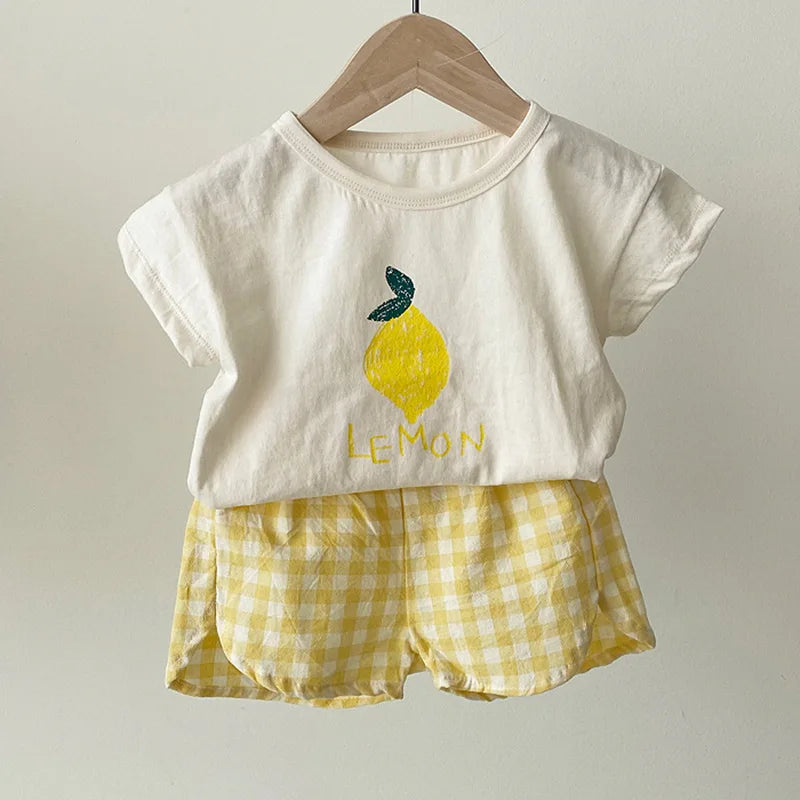 Unisex Cotton Baby Pajamas Set – Sleeveless Summer Cartoon Nightwear for Toddlers 1–3Y