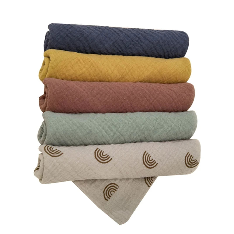 5PCS Soft Cotton Baby Washcloths Set – Absorbent Face Towels for Daily Baby Care