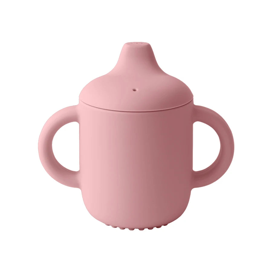 Baby Silicone Drinking Cup with Handles – 180ml Portable Feeding Cup for Infants and Toddlers