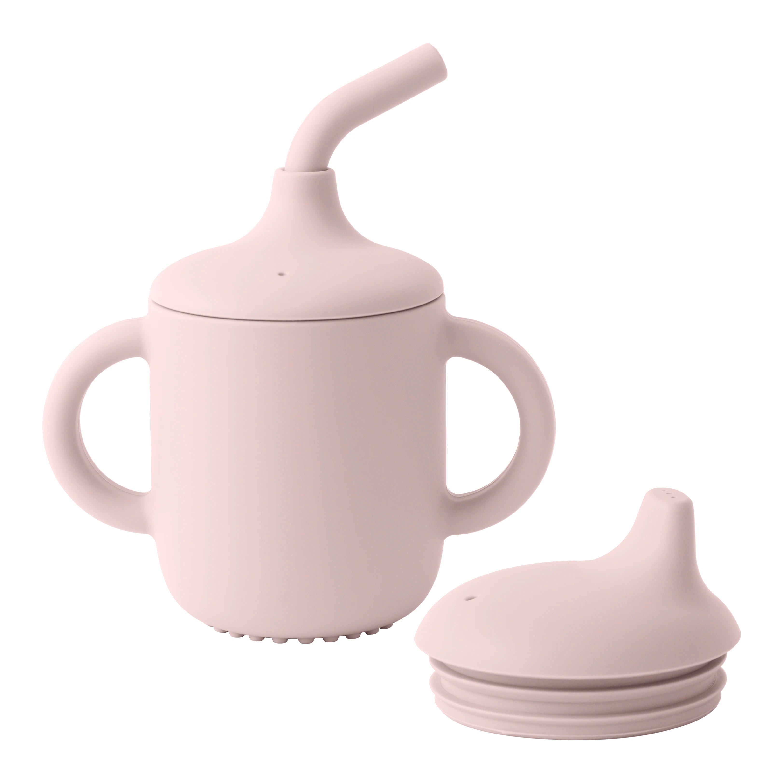2-in-1 Silicone Baby Cup – Straw & Snack Cup with Handles for Easy Feeding