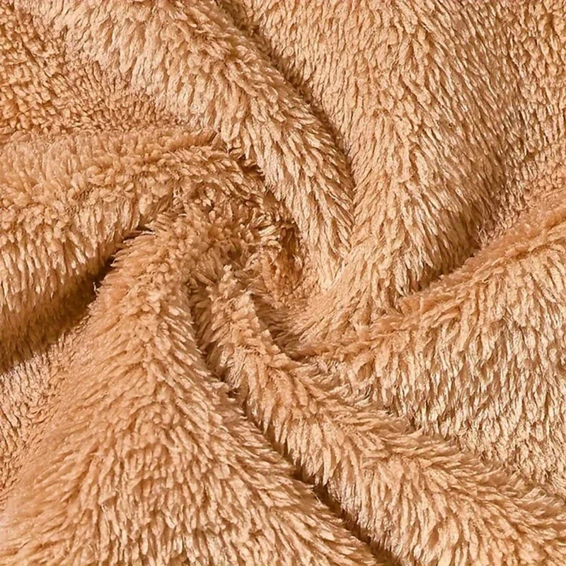 Hooded Baby Bath Towel – Soft Coral Velvet Swaddle Wrap for Newborns