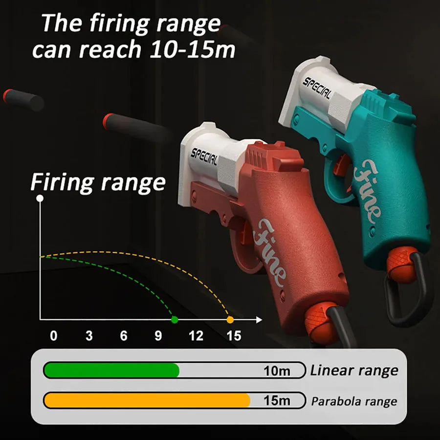 Mini S686 Soft Bullet Blaster – Shell-Ejecting Toy Gun for Outdoor Foam Battles