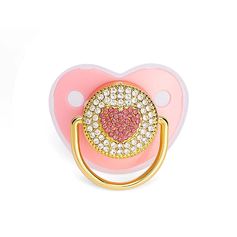 Baby Pacifier – BPA-Free Silicone Dummy with I Love Mum/Dad Design