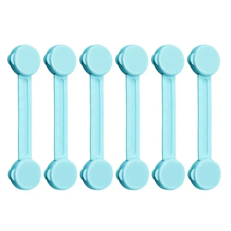 4/6pcs Baby Safety Drawer Locks – Anti-Pinch Cabinet & Fridge Lock Buckles