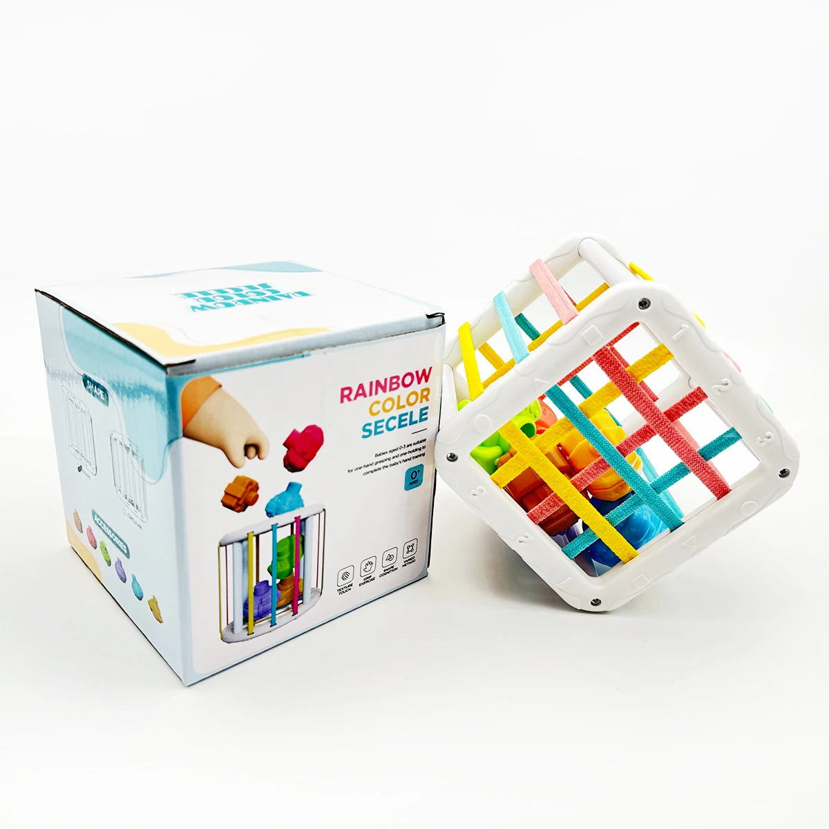 Montessori Baby Sensory Sorting Toy – Educational Colour Blocks for 12–36 Months