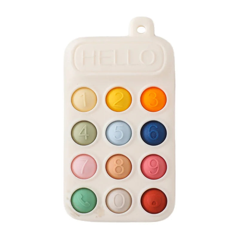 Baby Teether Glove Cartoon Bear | BPA-Free Silicone Molar Mitt for Teething Relief