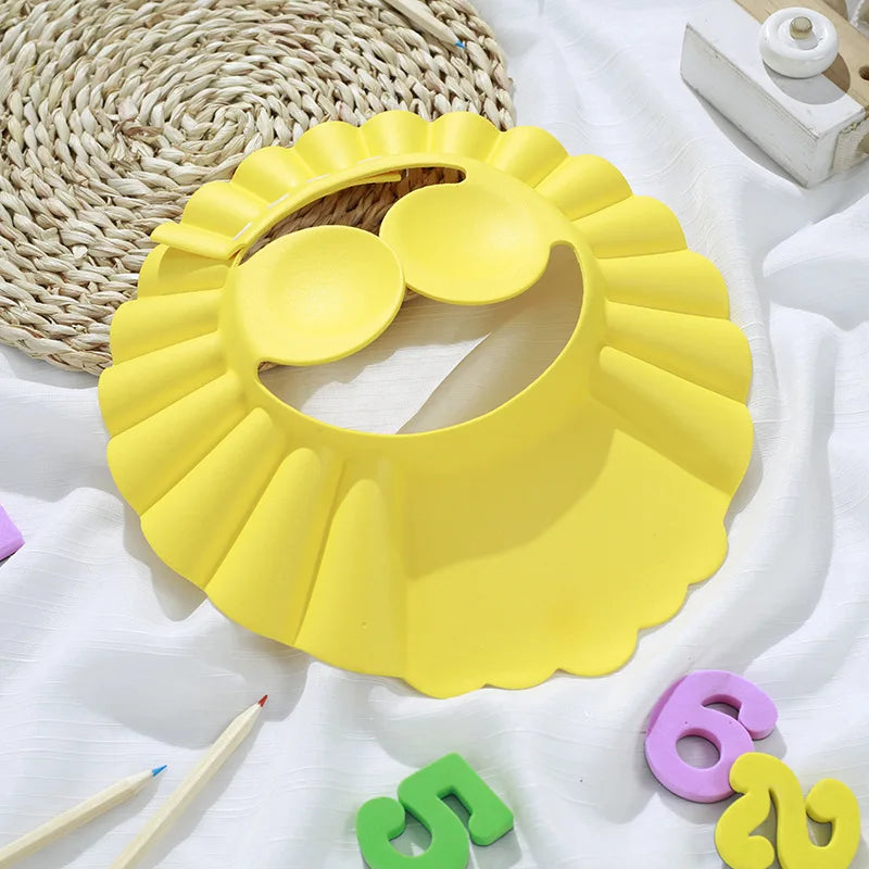 Adjustable Baby Shower Cap – Soft Shampoo Shield with Ear & Eye Protection for Toddlers