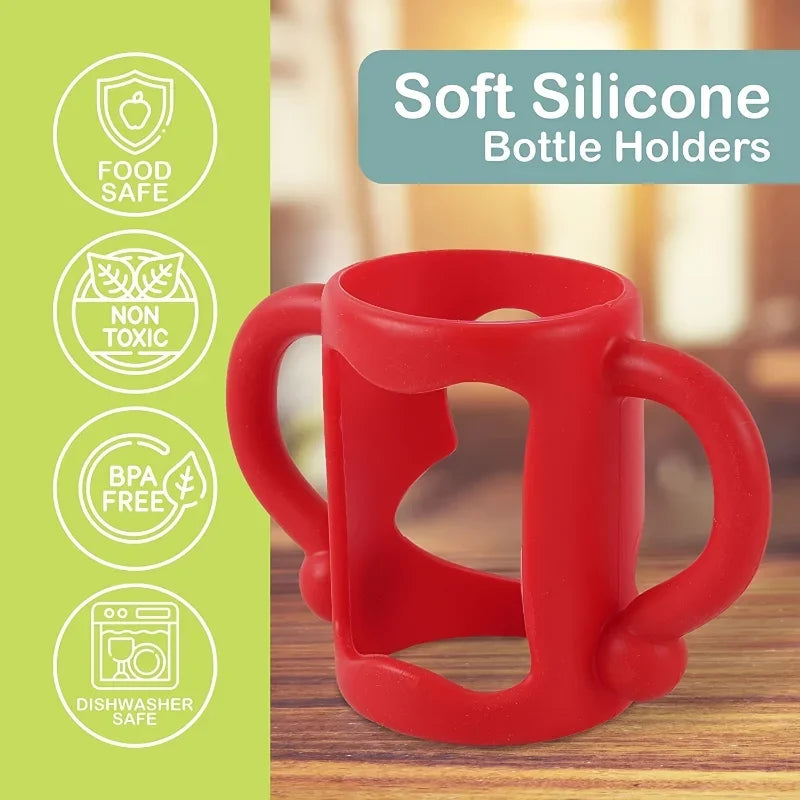 Soft Silicone Easy-Grip Bottle Handle for Narrow Baby Bottles – BPA-Free & Universal Fit
