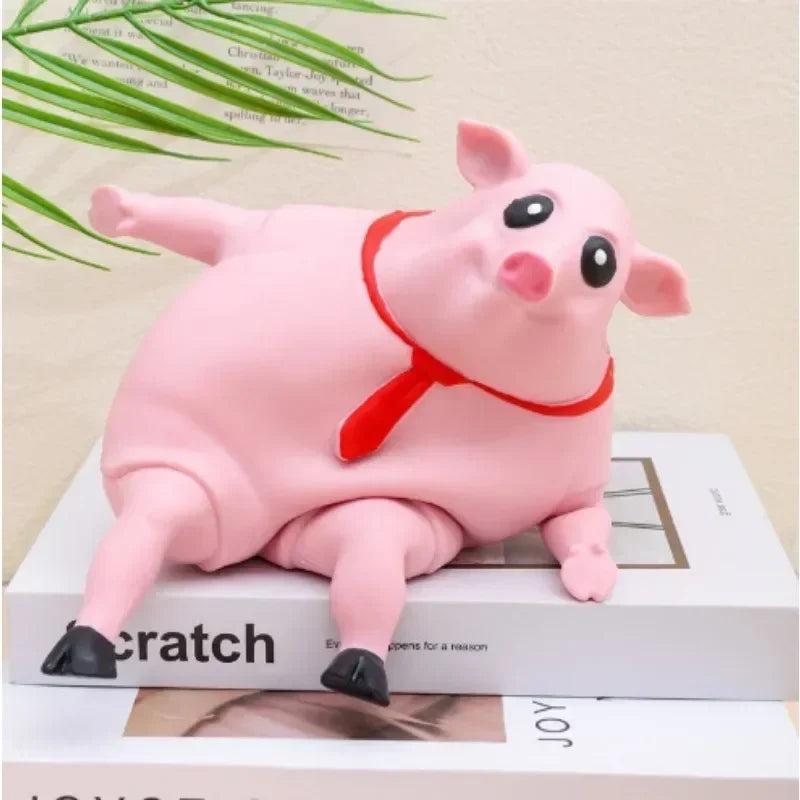 Cute Pink Pig Squeeze Toy – Stress Relief Animal Doll for Kids