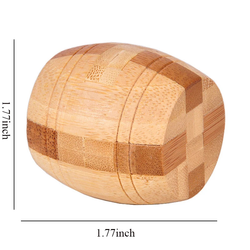 Wooden Kong Ming Lock Lu Ban Puzzle Toy for Kids & Adults – Brain Teaser 3D Montessori Game